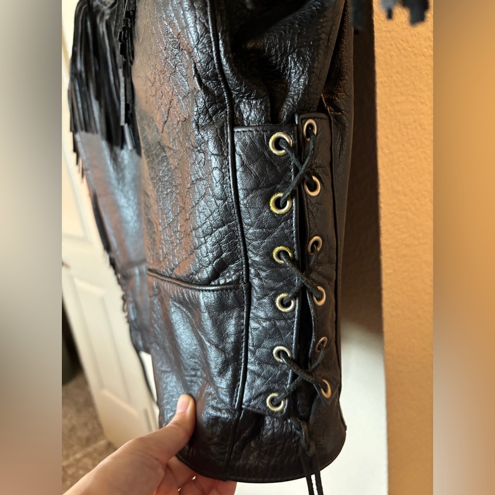 Unik Leather Men’s Motorcycle Jacket - Picture 9 of 13